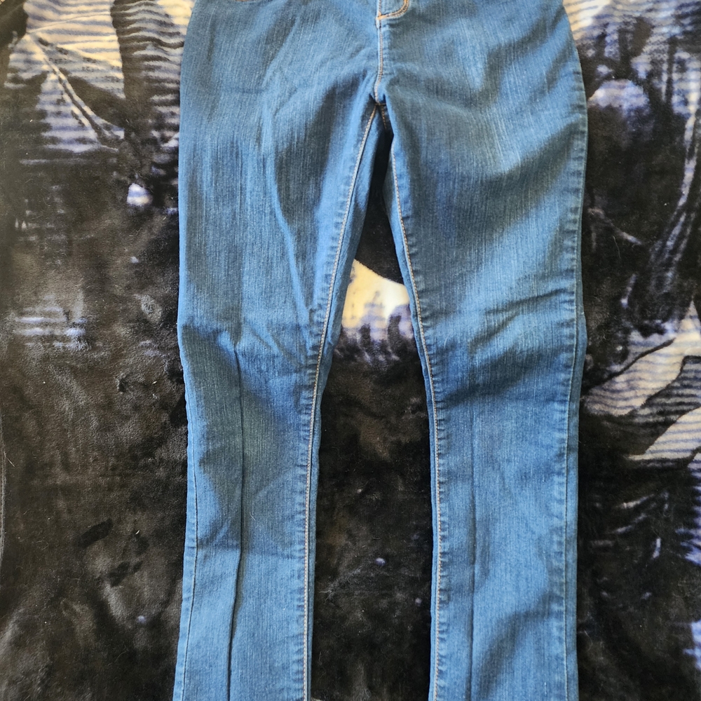 Place Women's Classic Blue Straight Leg Jeans
